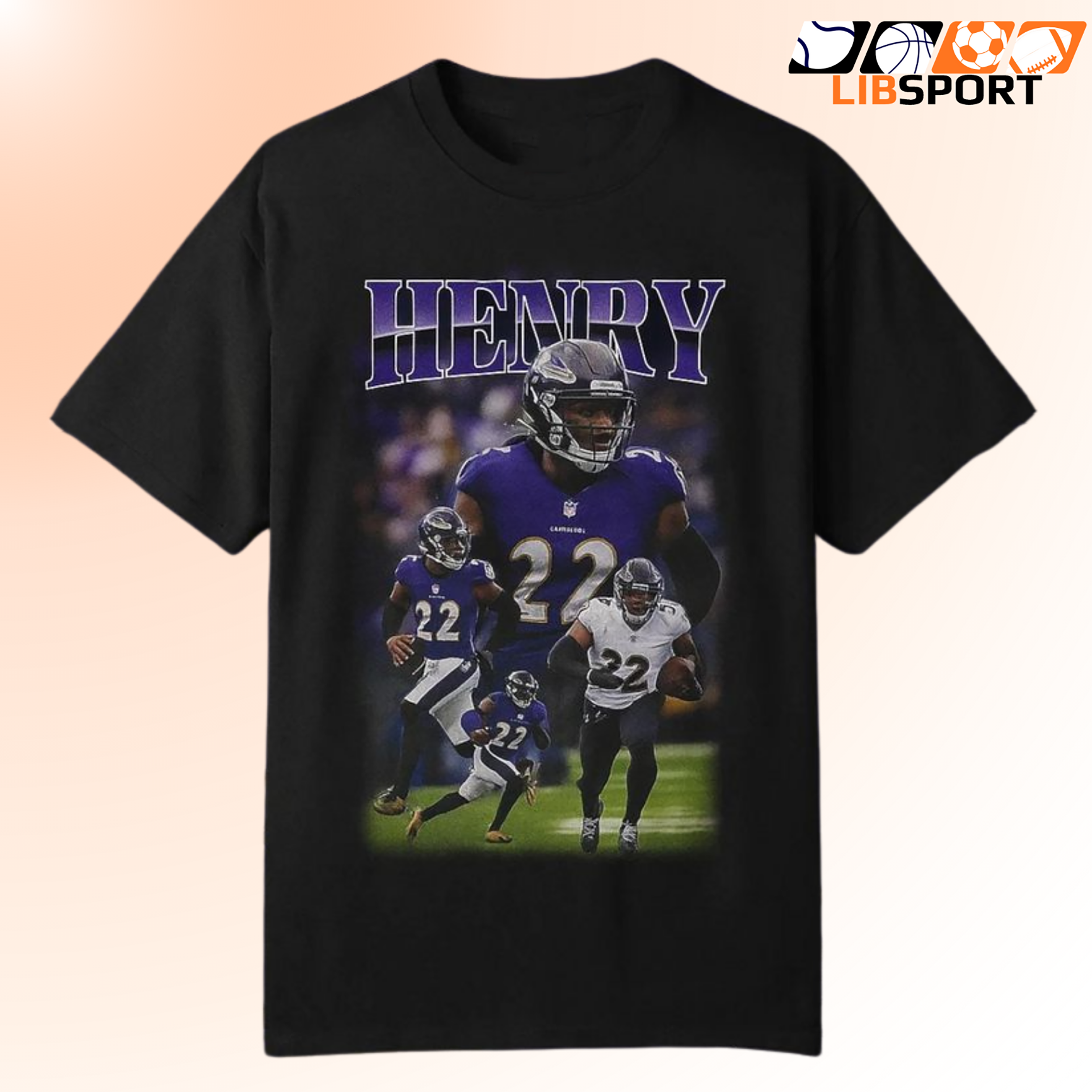 Derrick Henry Shirt, Baltimore Ravens T-Shirt, Unisex T-Shirt